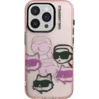 Karl Lagerfeld IML Multi K&CH Heads kryt pre iPhone 16 Pro Max - ružový