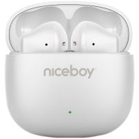 Niceboy Beans 4 POP Arctic bezdrôtové slúchadlá - biela