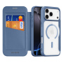 DUX DUCIS Skin X flipové puzdro s MagSafe pre iPhone 17 Pro Max - tmavo modré