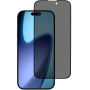 Tvrdené 2.5D Anti-Spy sklo s čiernym rámčekom pre iPhone 17 Pro