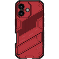 Odolný ochranný kryt so stojanom pre iPhone 17 - červený