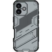 Odolný ochranný kryt so stojanom pre iPhone 17 - sivý