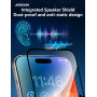 JOYROOM tvrdené 2.5D Anti-Spy sklo s čiernym rámčekom pre iPhone Air