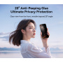 JOYROOM tvrdené 2.5D Anti-Spy sklo s čiernym rámčekom pre iPhone 17 Pro