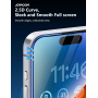 JOYROOM tvrdené 2.5D Anti-Spy sklo s čiernym rámčekom pre iPhone 17