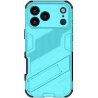 Odolný ochranný kryt so stojanom pre iPhone 17 Pro - modrý