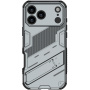 Odolný ochranný kryt so stojanom pre iPhone 17 Pro - sivý