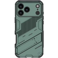 Odolný ochranný kryt so stojanom pre iPhone 17 Pro Max - zelený