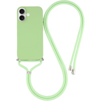 Ochranný kryt so šnúrkou pre iPhone 17 - zelený