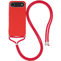 Ochranný kryt so šnúrkou pre iPhone Air - červený