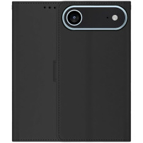 Flipové puzdro z PU kože pre iPhone Air - čierne