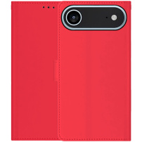 Flipové puzdro z PU kože pre iPhone Air - červené