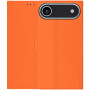 Flipové puzdro z PU kože pre iPhone Air - oranžové