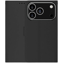 Flipové púzdro z PU kože pre iPhone 17 Pro / 18 Pro - čierne