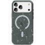 Transparentný kryt s trblietkami a MagSafe pre iPhone 17 Pro - sivý