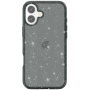 Transparentný kryt s trblietkami pre iPhone 17 - sivý