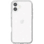 Transparentný kryt s trblietkami pre iPhone 17 - strieborný