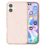 Transparentný kryt s trblietkami pre iPhone 17 - ružovozlatý