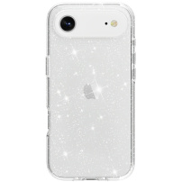 Transparentný kryt s trblietkami pre iPhone Air - strieborný