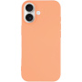 Matný kryt z mäkkého plastu pre iPhone 17 - oranžový