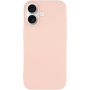 Matný kryt z mäkkého plastu pre iPhone 17 – pieskovo ružový