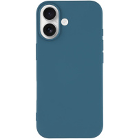 Matný kryt z mäkkého plastu pre iPhone 17 - tmavomodrý