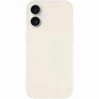 Matný kryt z mäkkého plastu pre iPhone 17 - béžový