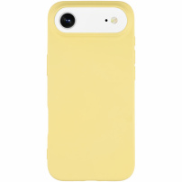 Matný kryt z mäkkého plastu pre iPhone Air - žltý