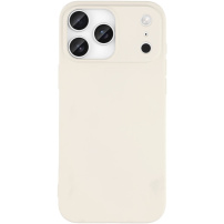 Matný kryt z mäkkého plastu pre iPhone 17 Pro Max - béžový