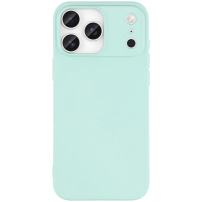 Matný kryt z mäkkého plastu pre iPhone 17 Pro Max - mentolový