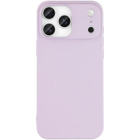 Matný kryt z mäkkého plastu pre iPhone 17 Pro Max - svetlofialový
