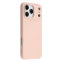 Matný kryt z mäkkého plastu pre iPhone 17 Pro Max - pieskovo ružový
