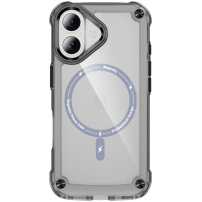 Odolný transparentný kryt s MagSafe pre iPhone 17 - sivý