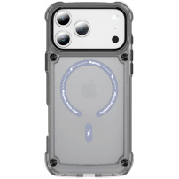 Odolný transparentný kryt s MagSafe pre iPhone 17 Pro Max - sivý