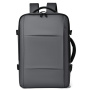Cestovný batoh s vreckami pre iPad / MacBook do 17" - tmavo šedý