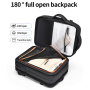 Cestovný batoh s vreckami pre iPad / MacBook do 17" - tmavo šedý