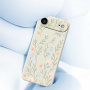 Ochranný kryt so vzorom kvetín pre iPhone Air - čierny