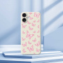 Ochranný kryt so vzorom motýľov pre iPhone 17 - čierny