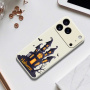 Ochranný kryt s halloweenskym vzorom pre iPhone 17 Pro - béžový