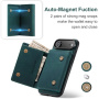 DG.Ming 2v1 kryt s odnímateľnou magnetickou peňaženkou pre iPhone Air - tmavo zelený