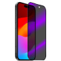 NORTHJO tvrdené 2.5D Anti-Spy a Anti-Blue-Ray sklo s čiernym rámčekom pre iPhone 17