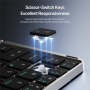 DUX DUCIS OK Fold skladacia bezdrôtová Bluetooth klávesnica s touchpadom a stojanom - sivá
