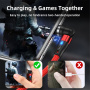ENKAY 3v1 nabíjací a dátový kábel s vymeniteľnými magnetickými konektormi - USB-A na USB-C / Lightning / micro USB - 1 m - červený