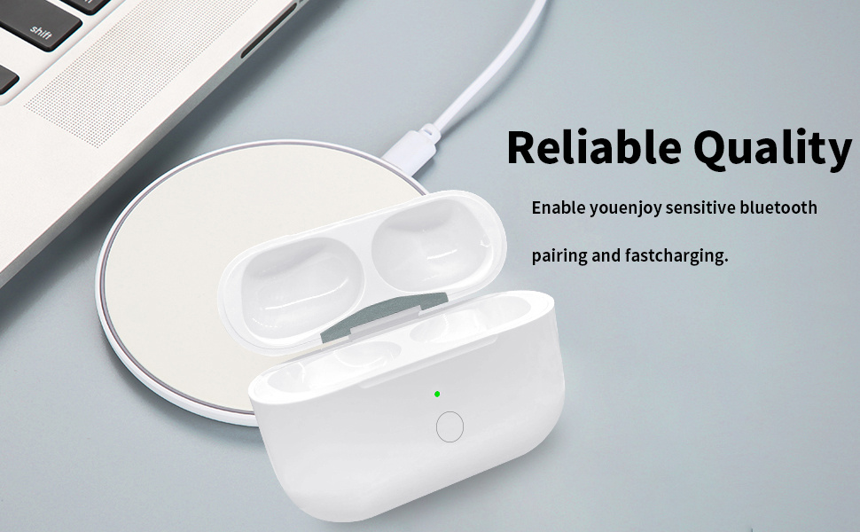 Náhradné nabíjacie puzdro s konektorom Lightning pre AirPods Pro 1 / 2 - biele Náhradné nabíjacie puzdro s konektorom Lightning pre AirPods Pro 1 / 2 - biele