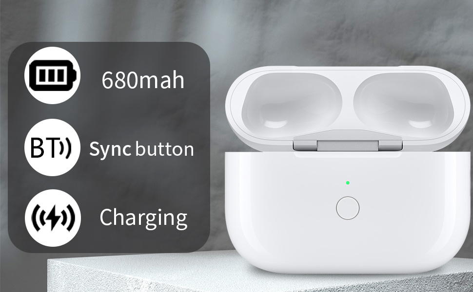 Náhradné nabíjacie puzdro s konektorom USB-C pre AirPods Pro 1 / 2 - biele