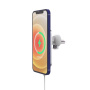 X16 magnetický držiak do auta do ventilačnej mriežky s bezdrôtovým nabíjaním pre iPhone - čierny