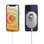 X19 magnetický držiak do auta do ventilačnej mriežky s bezdrôtovým nabíjaním pre iPhone - čierny