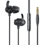 WEKOME YB07 slúchadlá s konektorom 3,5 mm jack - čierna