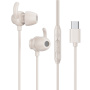 WEKOME YB07 slúchadlá s konektorom USB-C - béžová