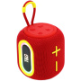 T&G TG664 bezdrôtový Bluetooth reproduktor s podsvietením - červený